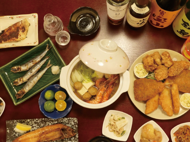 干物と泡盛　魚天